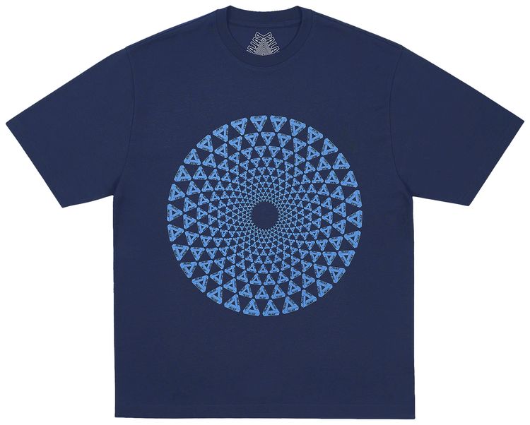 Palace Swirly T Shirt Navy