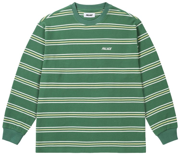 Palace Trio Stripe Long Sleeve Lucky Green