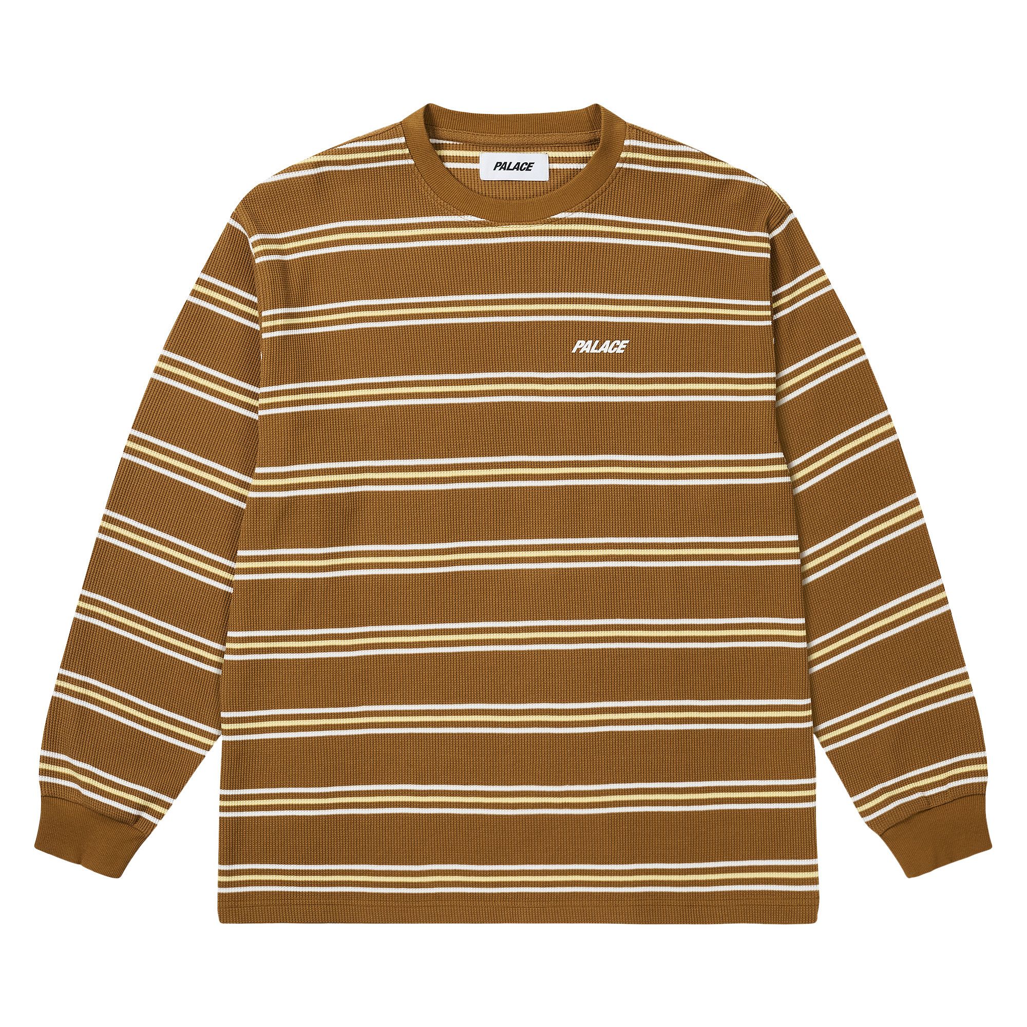 Buy Palace Trio Stripe Long-Sleeve 'Fox' - P29ES011 | GOAT