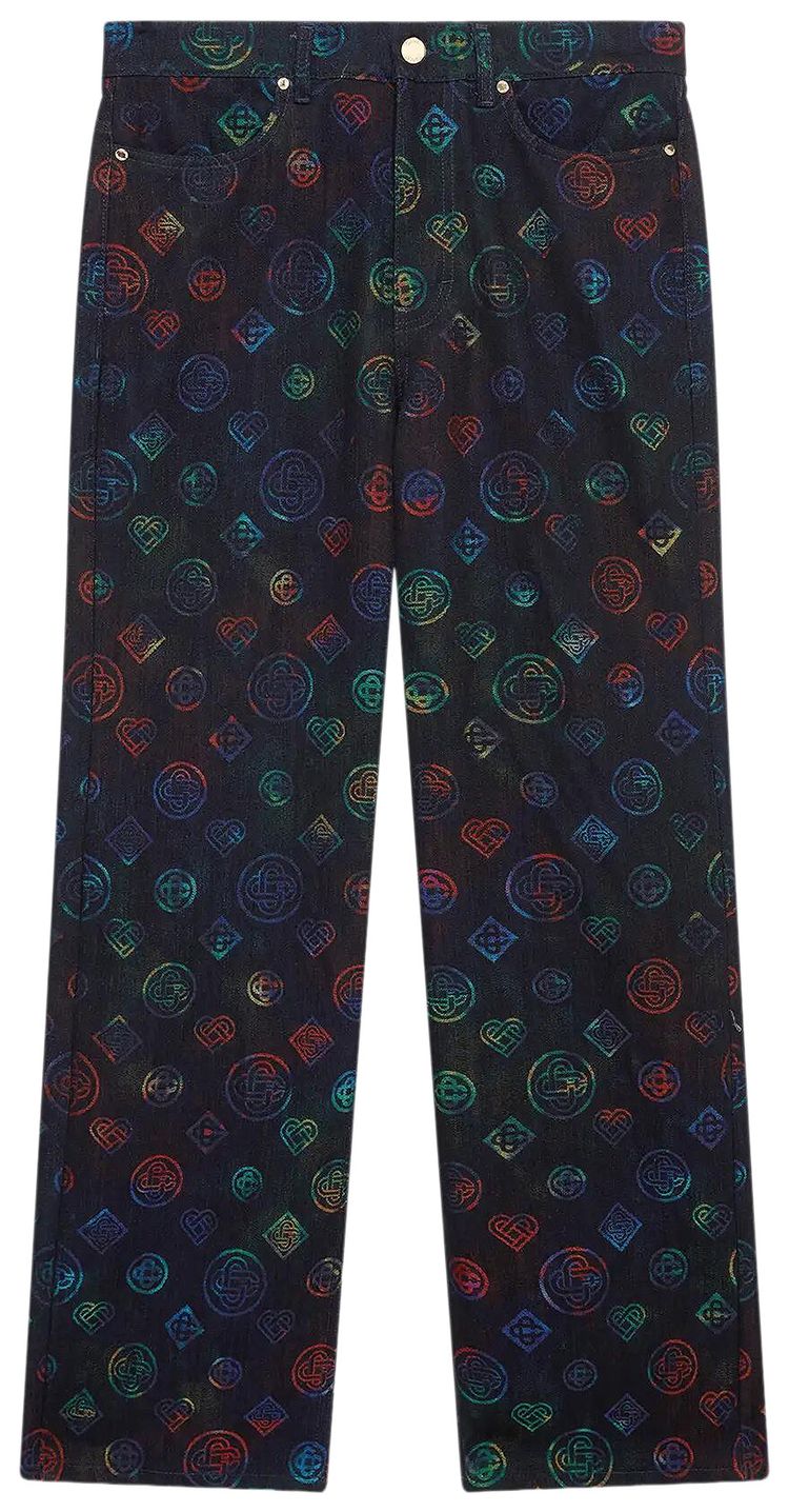 Casablanca Heatmap Denim Jeans Black