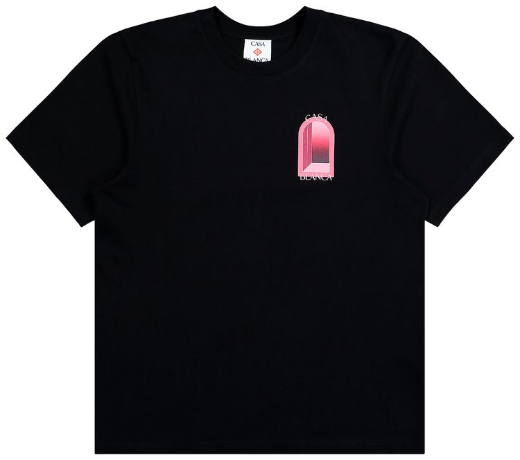 Casablanca Arches Classic T Shirt Black