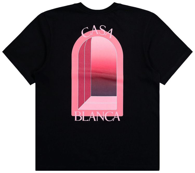 Casablanca Arches Classic T Shirt Black