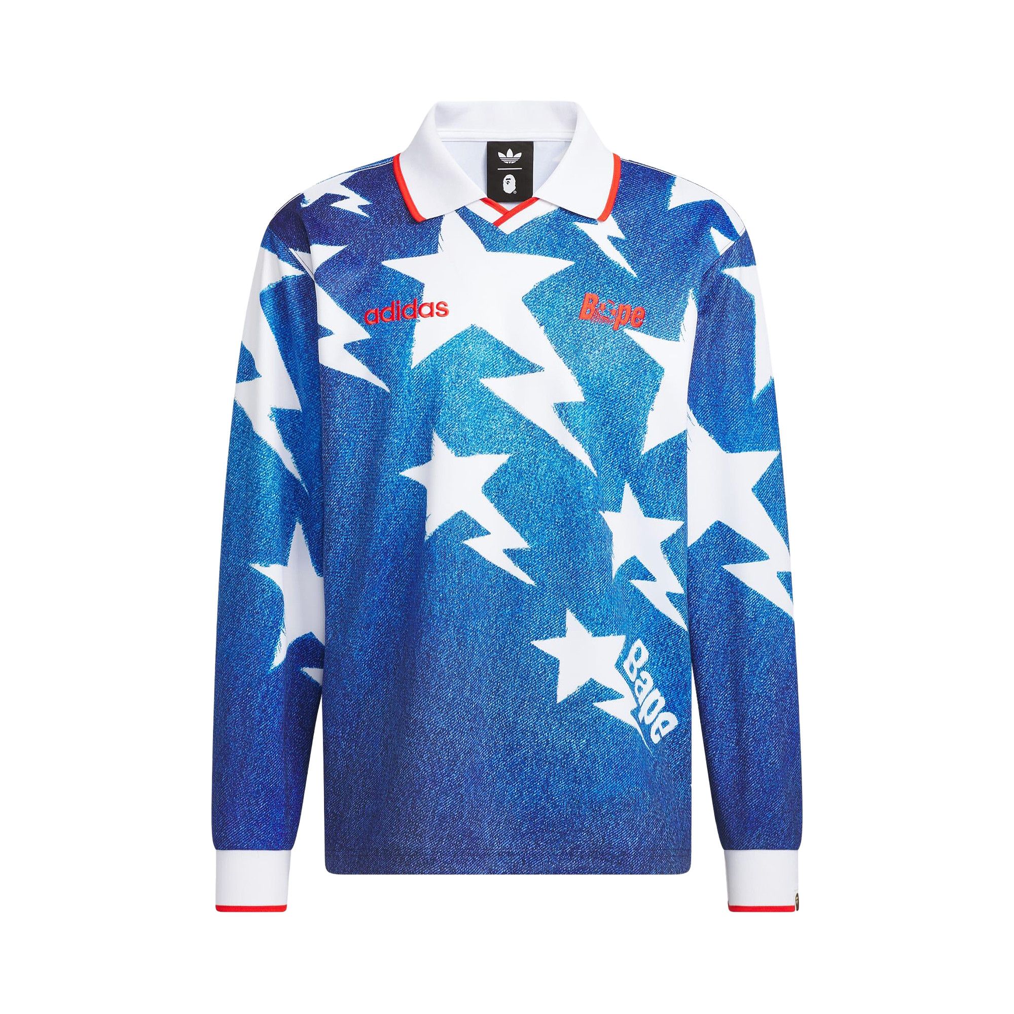 Buy Adidas x BAPE LSL Star Jersey 'Medium Blue Denim' - KF4913 | GOAT