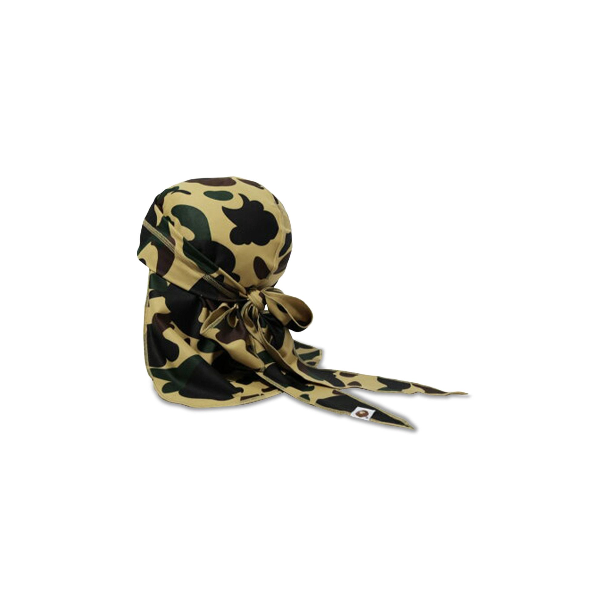 Buy BAPE 1st Camo Du-Rag 'Yellow' - 1M30181014 YELLOW | GOAT