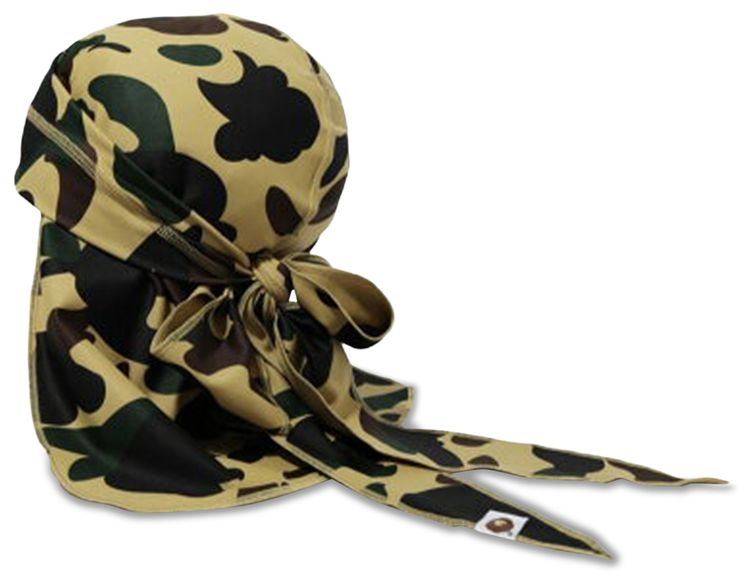 BAPE 1st Camo Du Rag Yellow