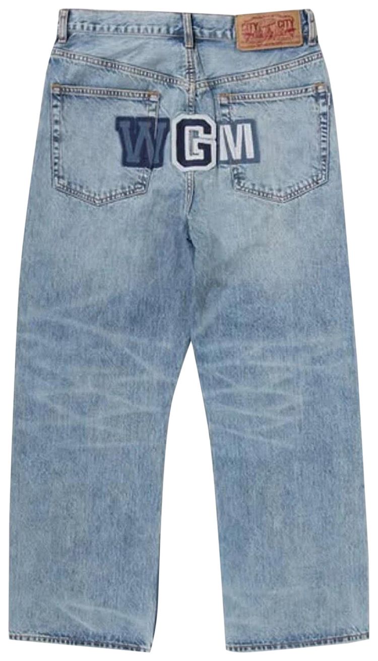 BAPE Shark Relaxed Fit Denim Pants Blue