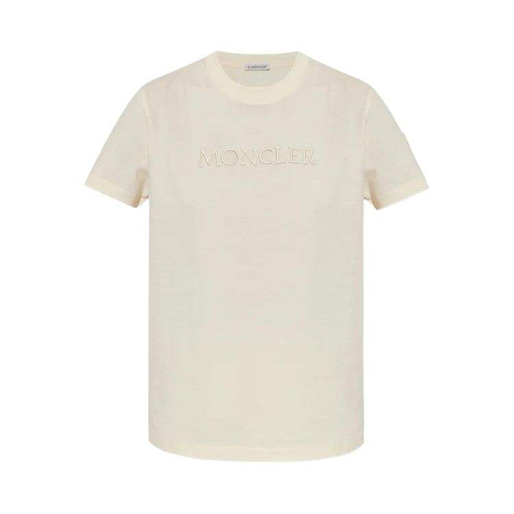 Moncler Short Sleeve T Shirt White