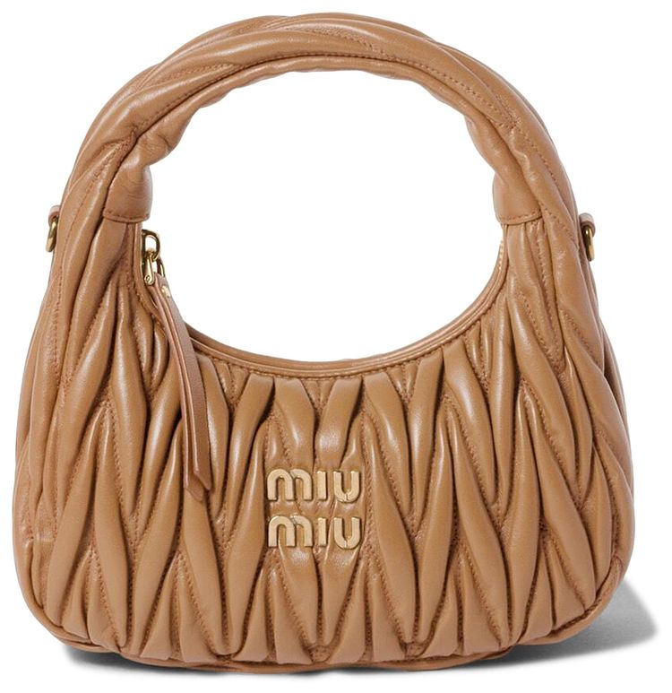 Miu Miu Wander Handbag Caramel
