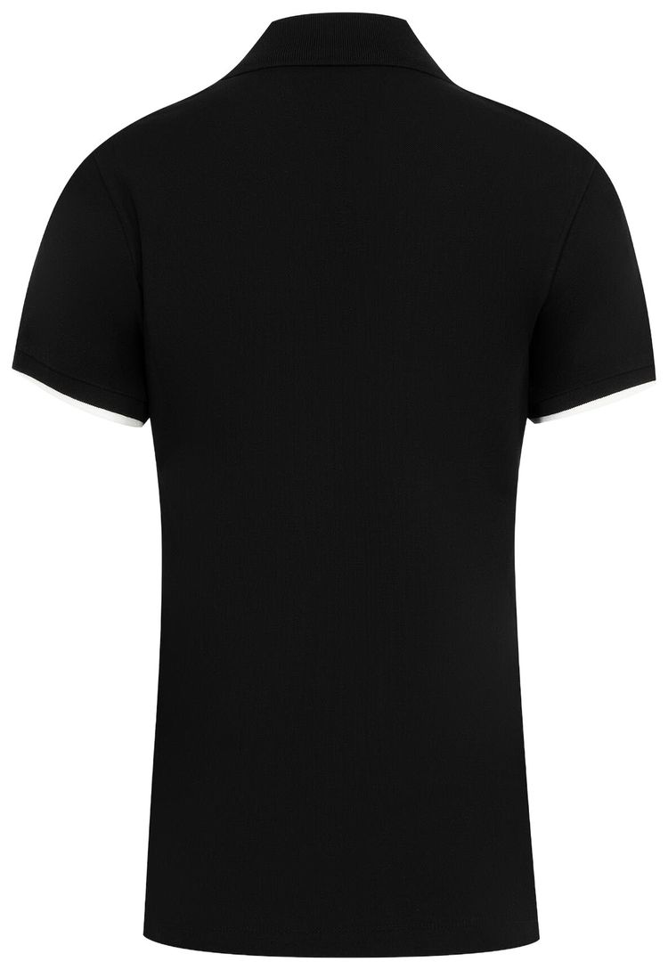 Moncler Toggle Waist Polo Shirt Black