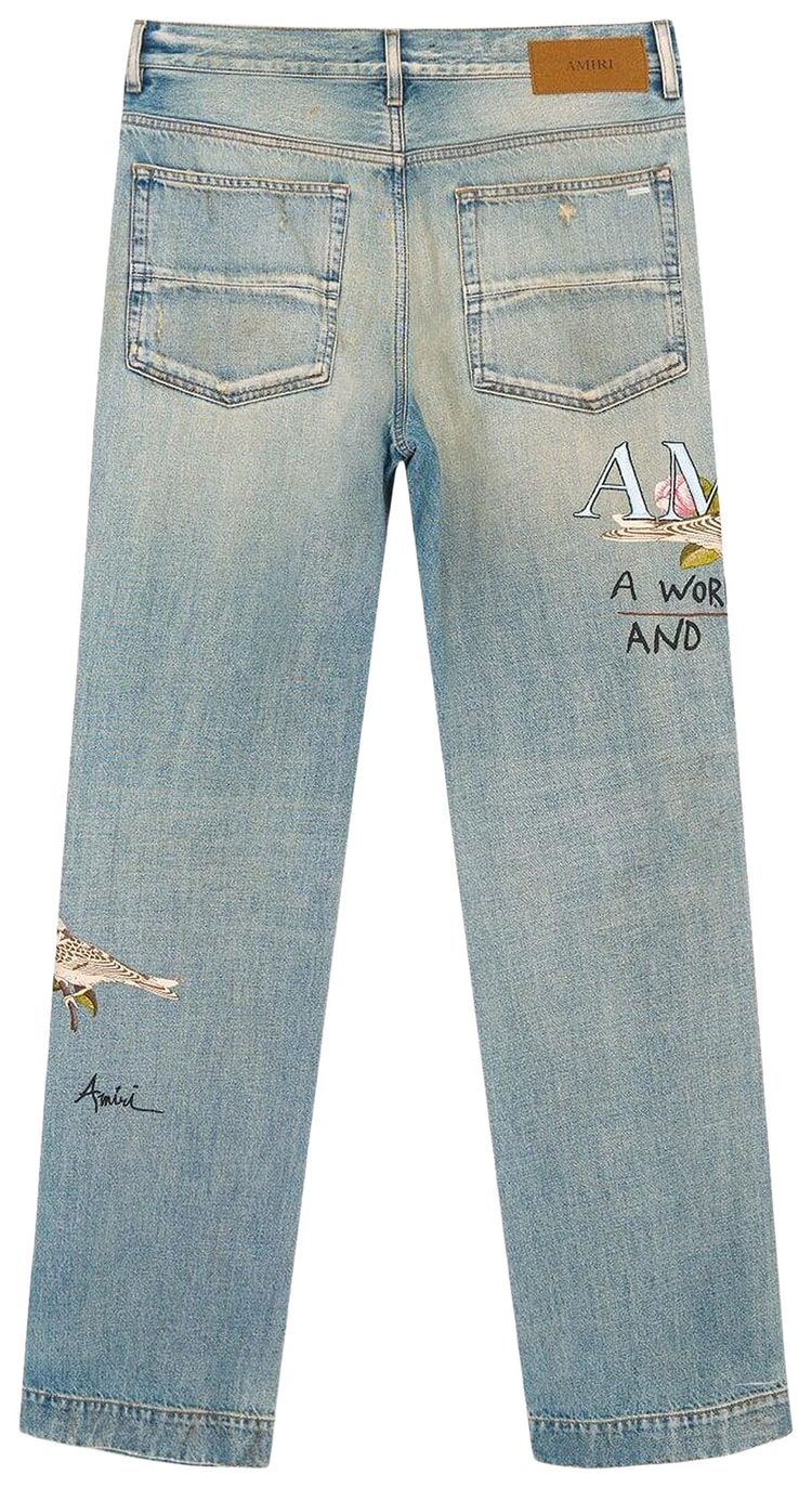 Amiri Chateau MX1 Straight Flare Aged Indigo