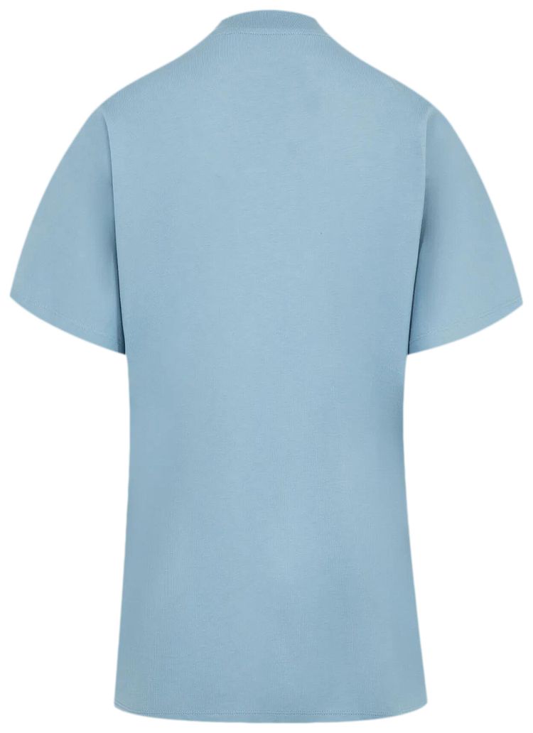 Moncler Short Sleeve T Shirt Light Blue