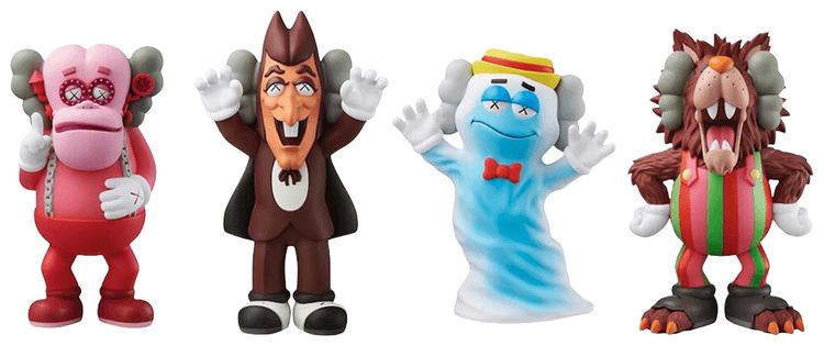 KAWS Cereal Monsters Figure Set