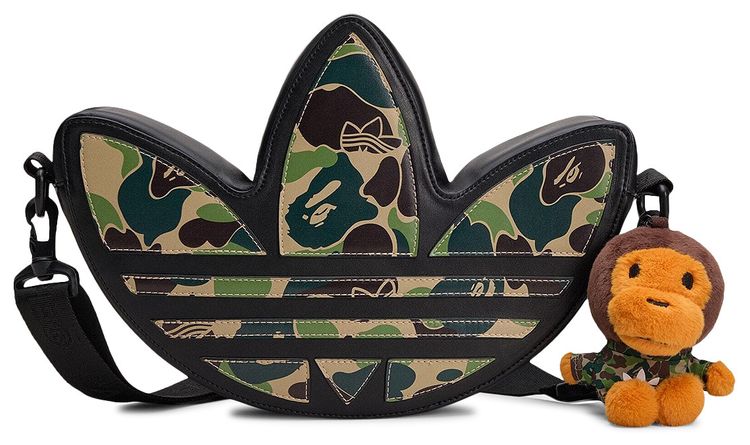 Adidas x BAPE Trefoil Shoulder Bag Black