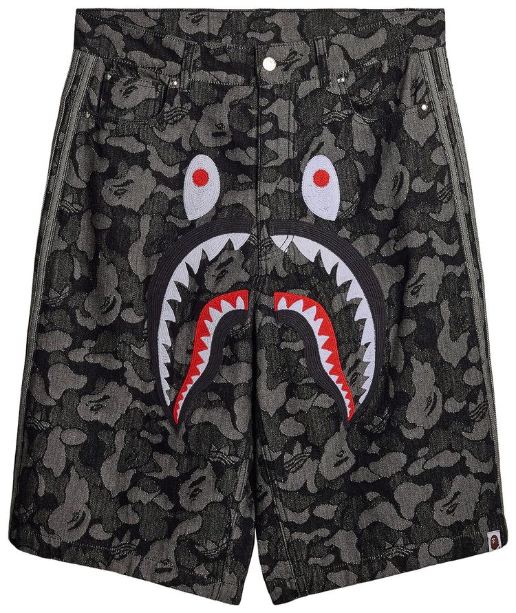 Adidas x BAPE Shark Denim Jorts Black