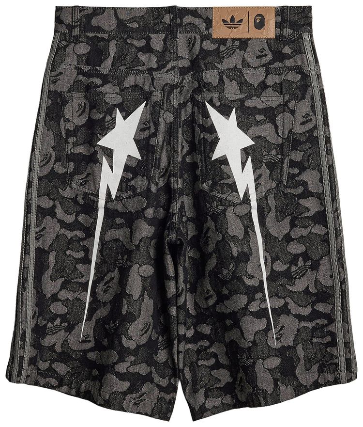 Adidas x BAPE Shark Denim Jorts Black