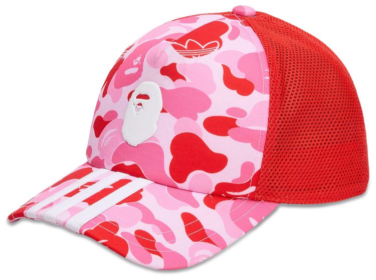 Adidas x BAPE Trucker Cap Clear Pink