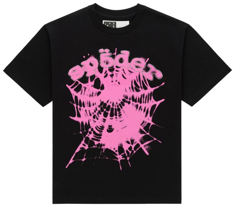 Sp5der OG Web Tee Black