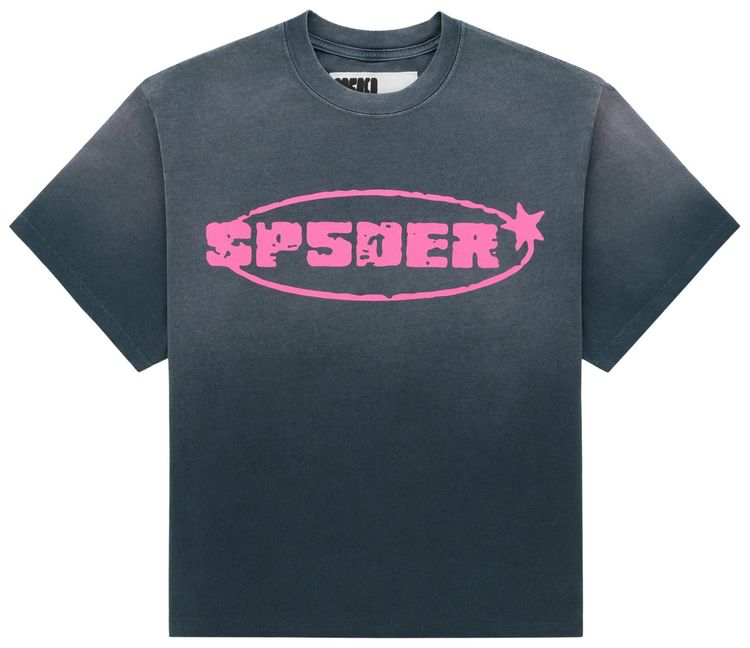Sp5der Oval Star Tee Black