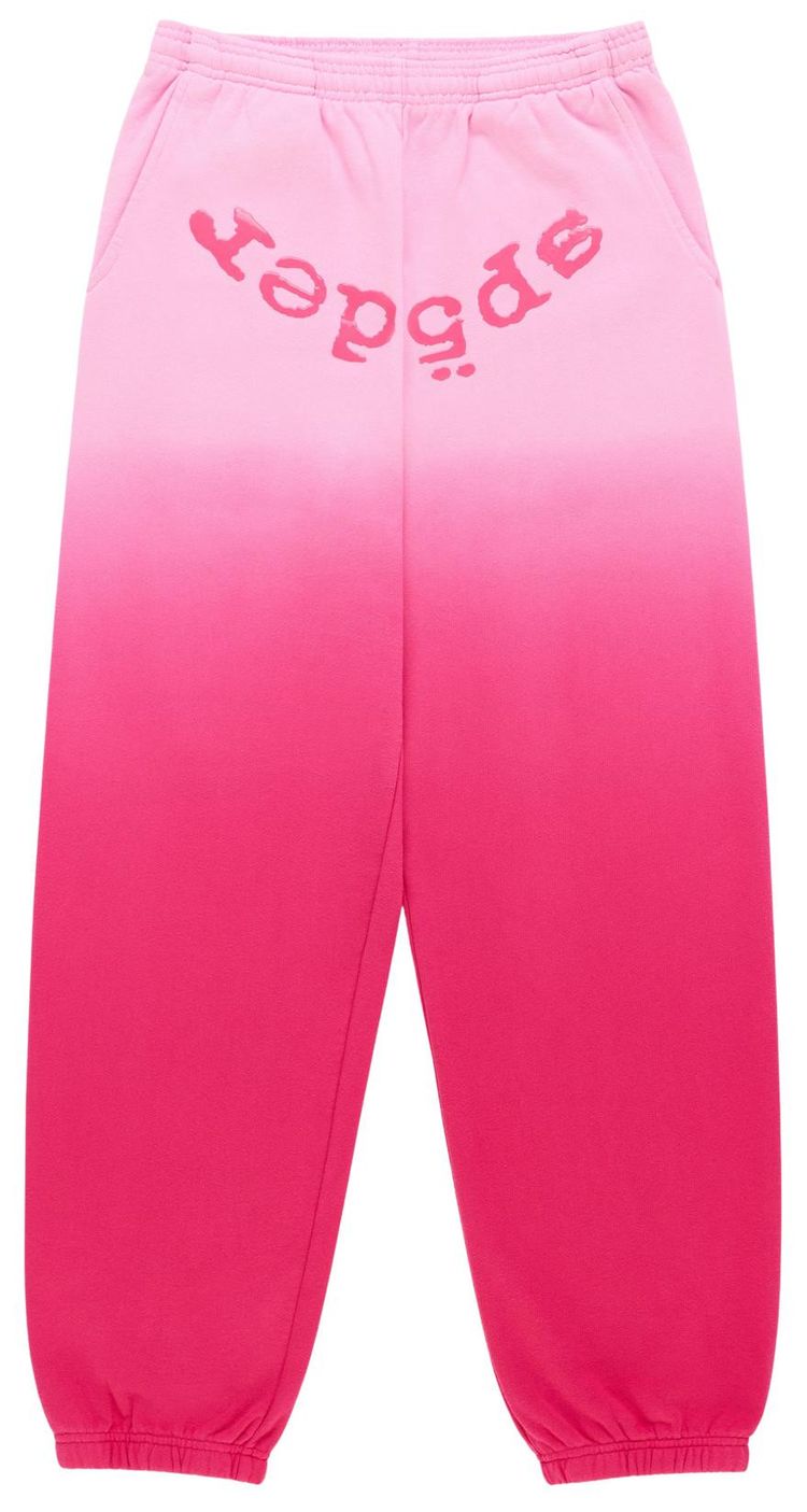 Sp5der OG Web Ombre Sweatpant Pink