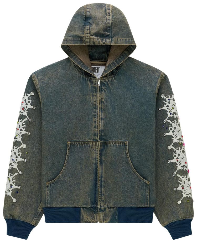 Sp5der Webstone Denim Jacket Indigo