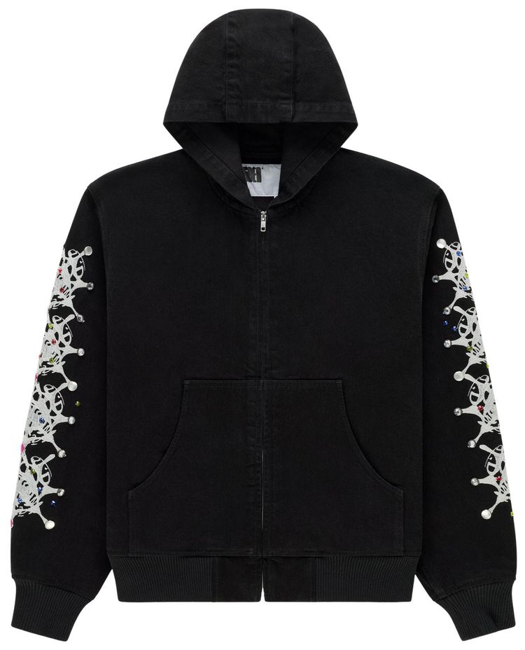 Sp5der Webstone Denim Jacket Black