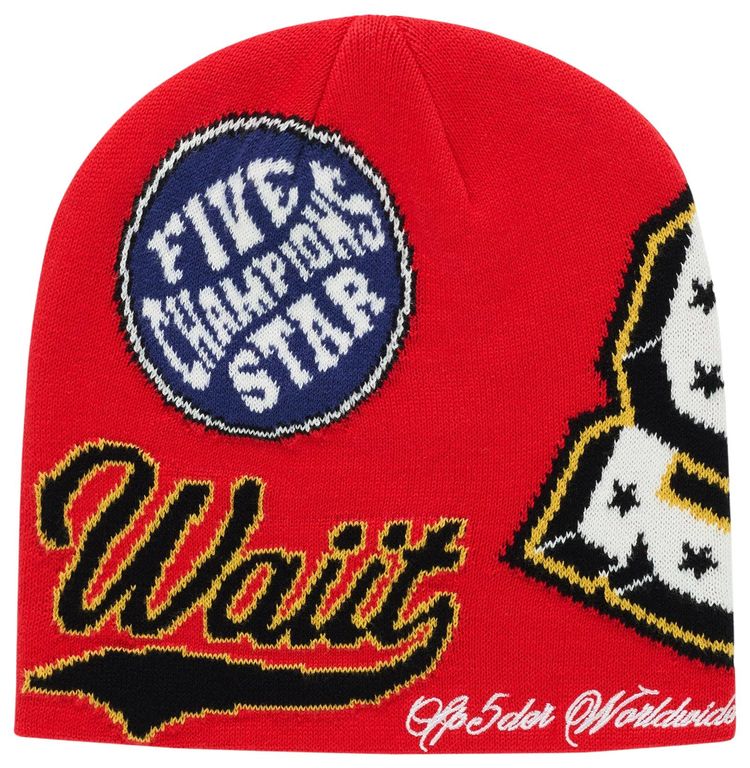 Sp5der Varsity Skully Red