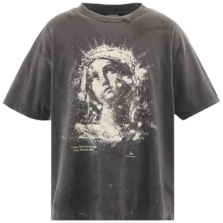 SAINT Mxxxxxx Maria Short Sleeve Tee Black