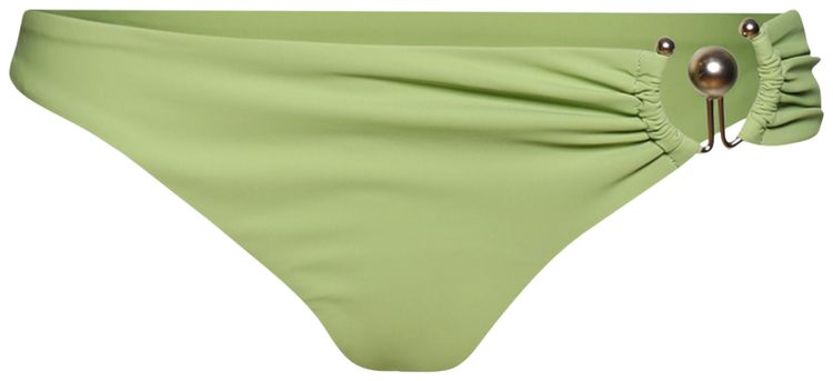 Christopher Esber Orbit Side Ruched High Brief Fresh Lime