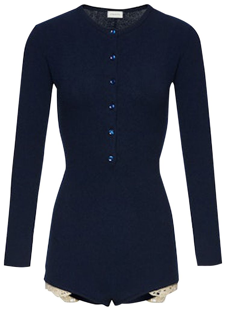 Magda Butrym Knitwear Bodysuit Navy