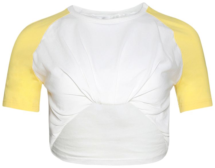 Christopher Esber Tucked Ringer Jersey Tee ZestWhite