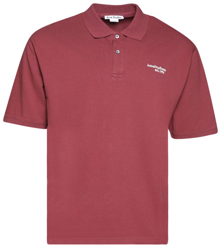 Acne Studios Polo Ace Maroon Red