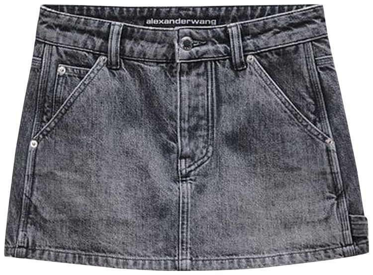 Alexander Wang High Rise Carpenter Skort Light Grey