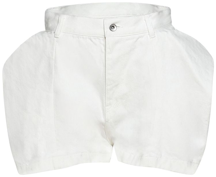 Sacai Denim Shorts Off White
