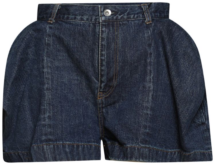 Sacai Denim Shorts Blue