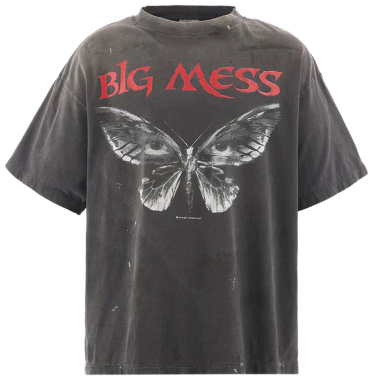 SAINT Mxxxxxx Big Mess Short Sleeve Tee Black