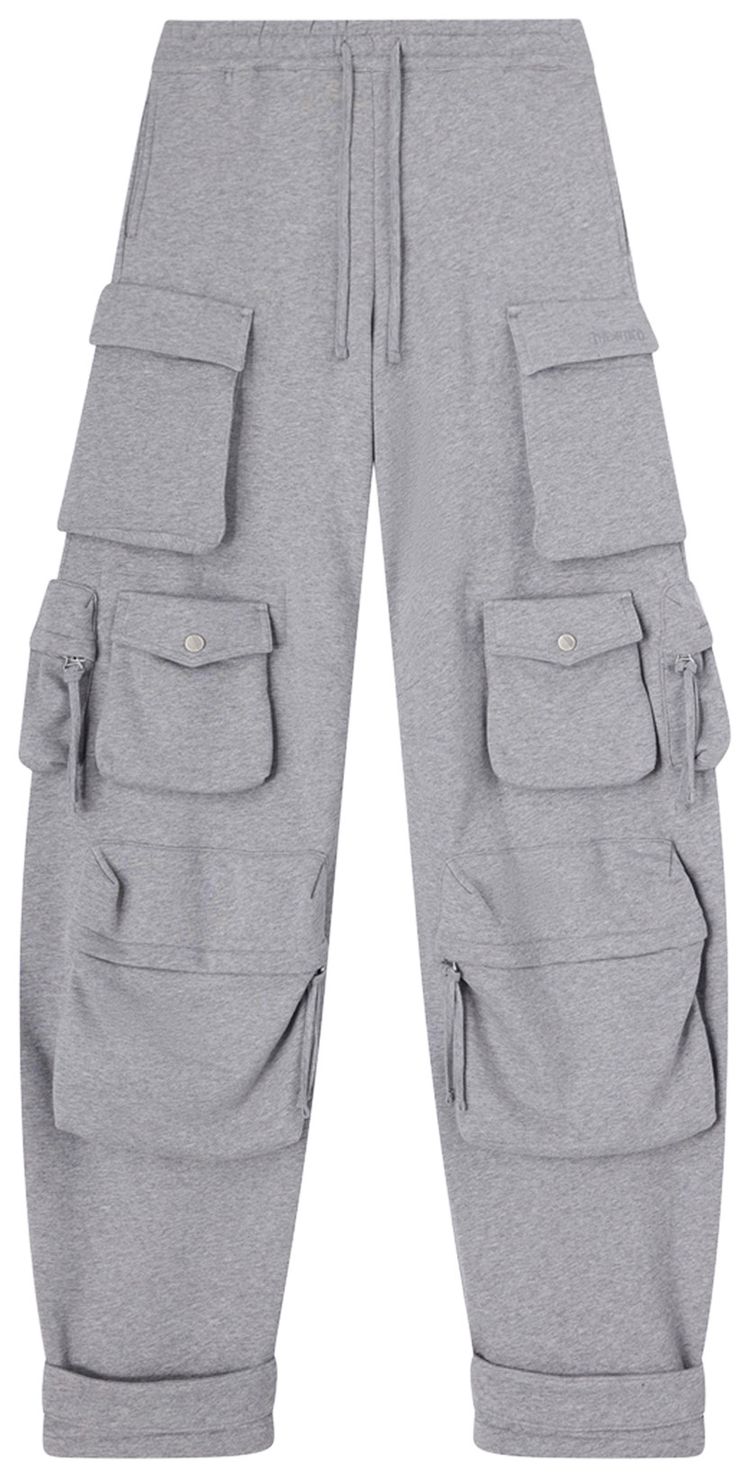 Attico Long Pant American Fleece Light Grey Melange