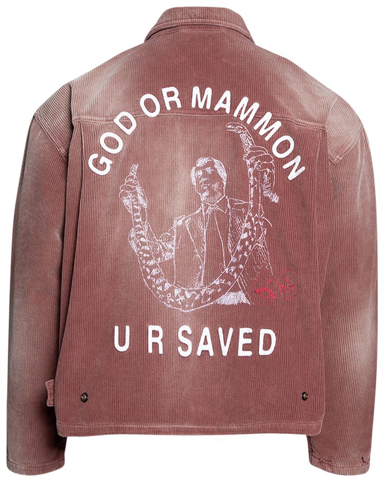 Paly Hollywood Synanon Cord Work Jacket Burgundy