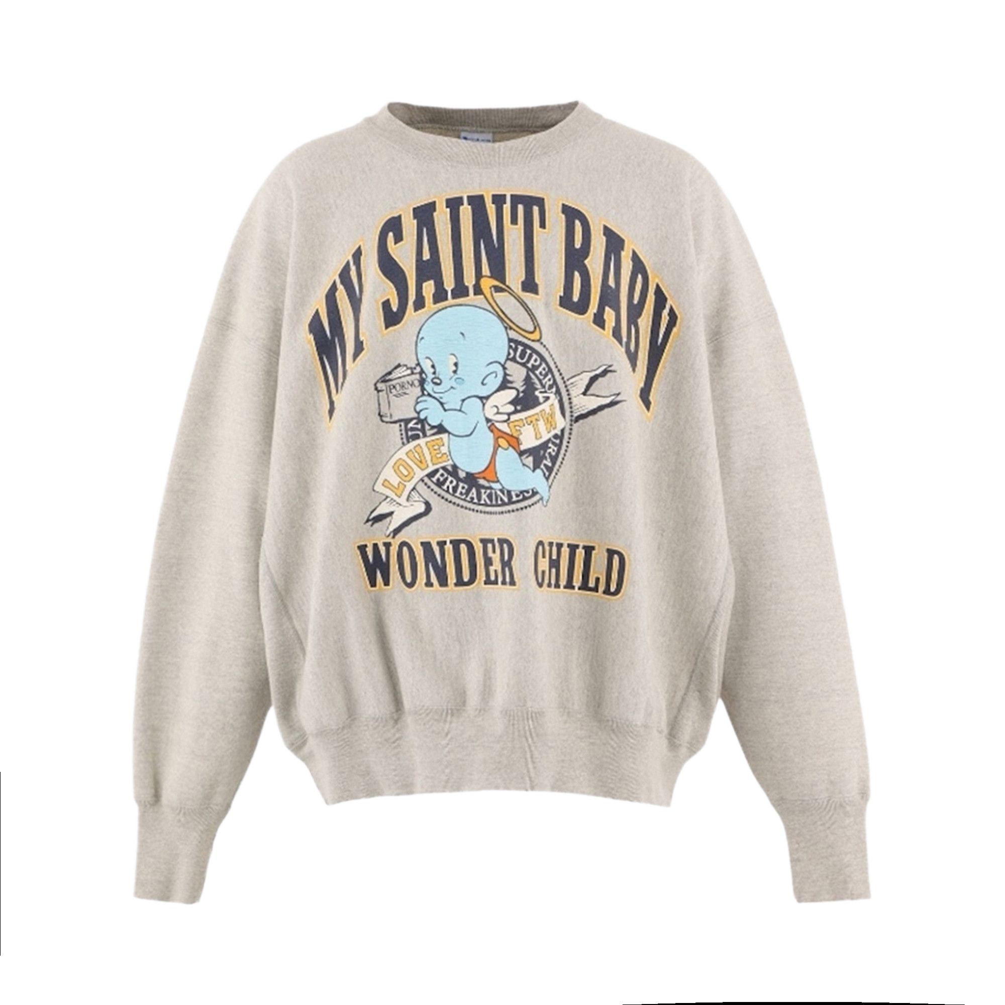 Buy SAINT Mxxxxxx Michael Crew Neck 'Grey' - SM HR1 0000 050 | GOAT
