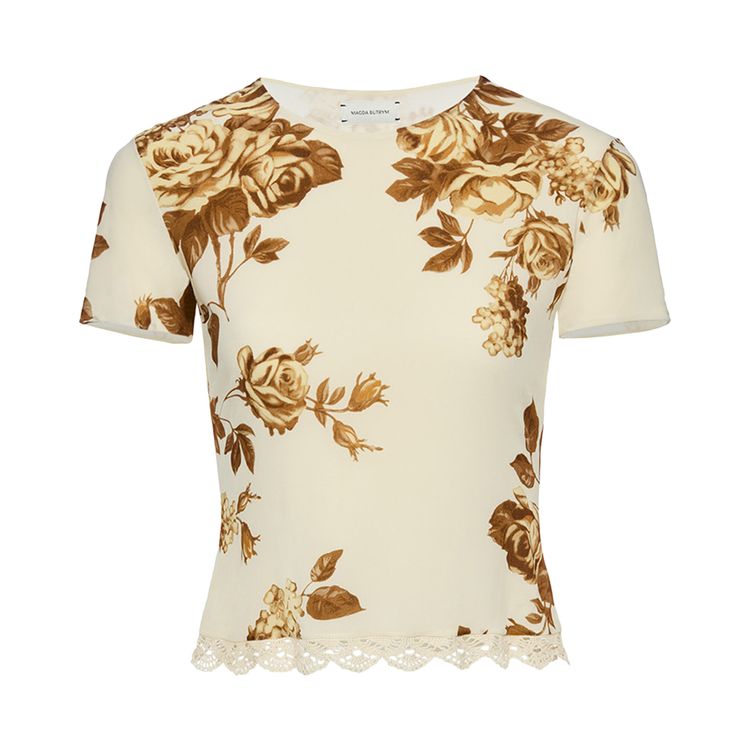 Magda Butrym Print T Shirt Cream