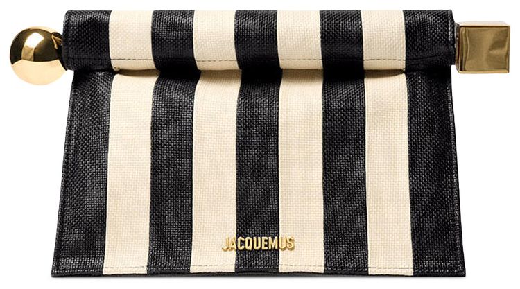 Jacquemus La Pochette Rond Carre NaturalBlack