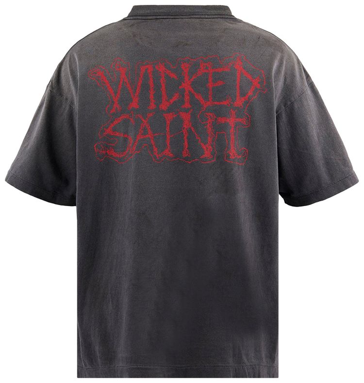 SAINT Mxxxxxx Holy Saint Short Sleeve Tee Black