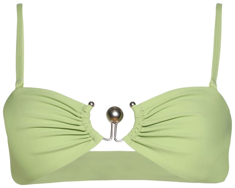 Christopher Esber Ruched Prong Bandeau Fresh Lime
