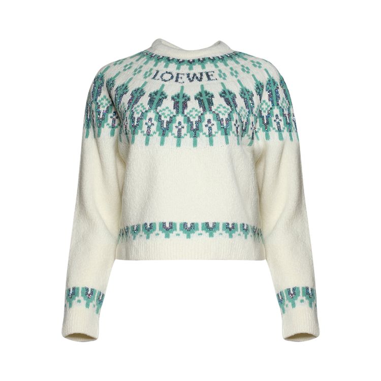Loewe Sweater WhiteMint