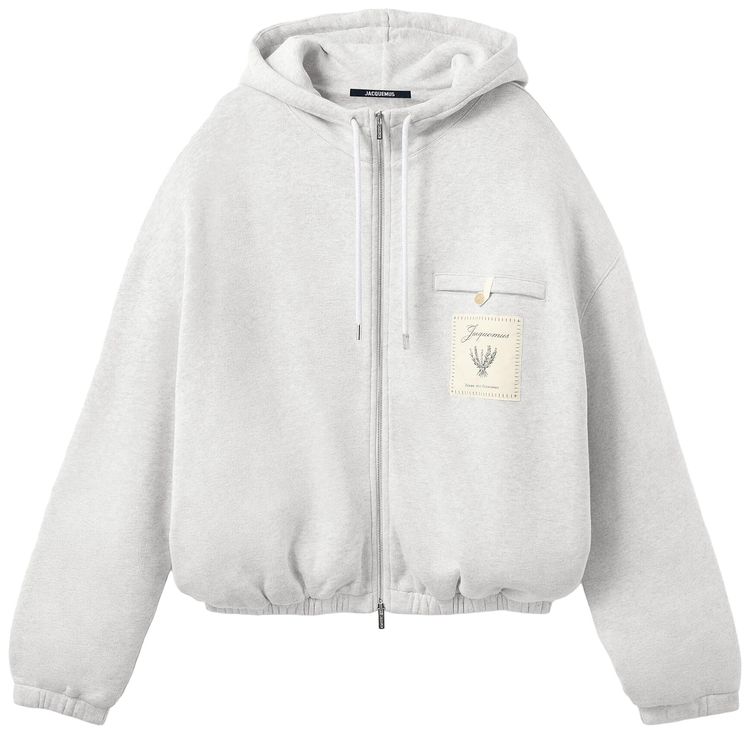 Jacquemus Le Hoodie Torneo Rosemary Label Grey