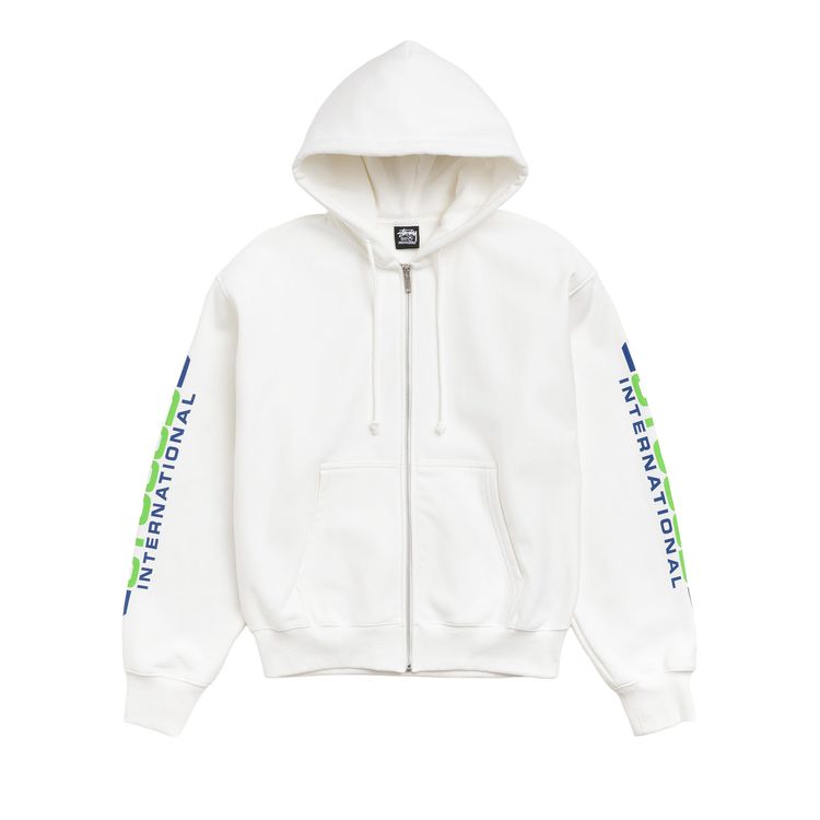 Stussy Blade Zip Hoodie Off White