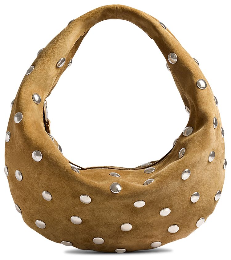 Khaite Olivia Hobo Medium W Studs Mud