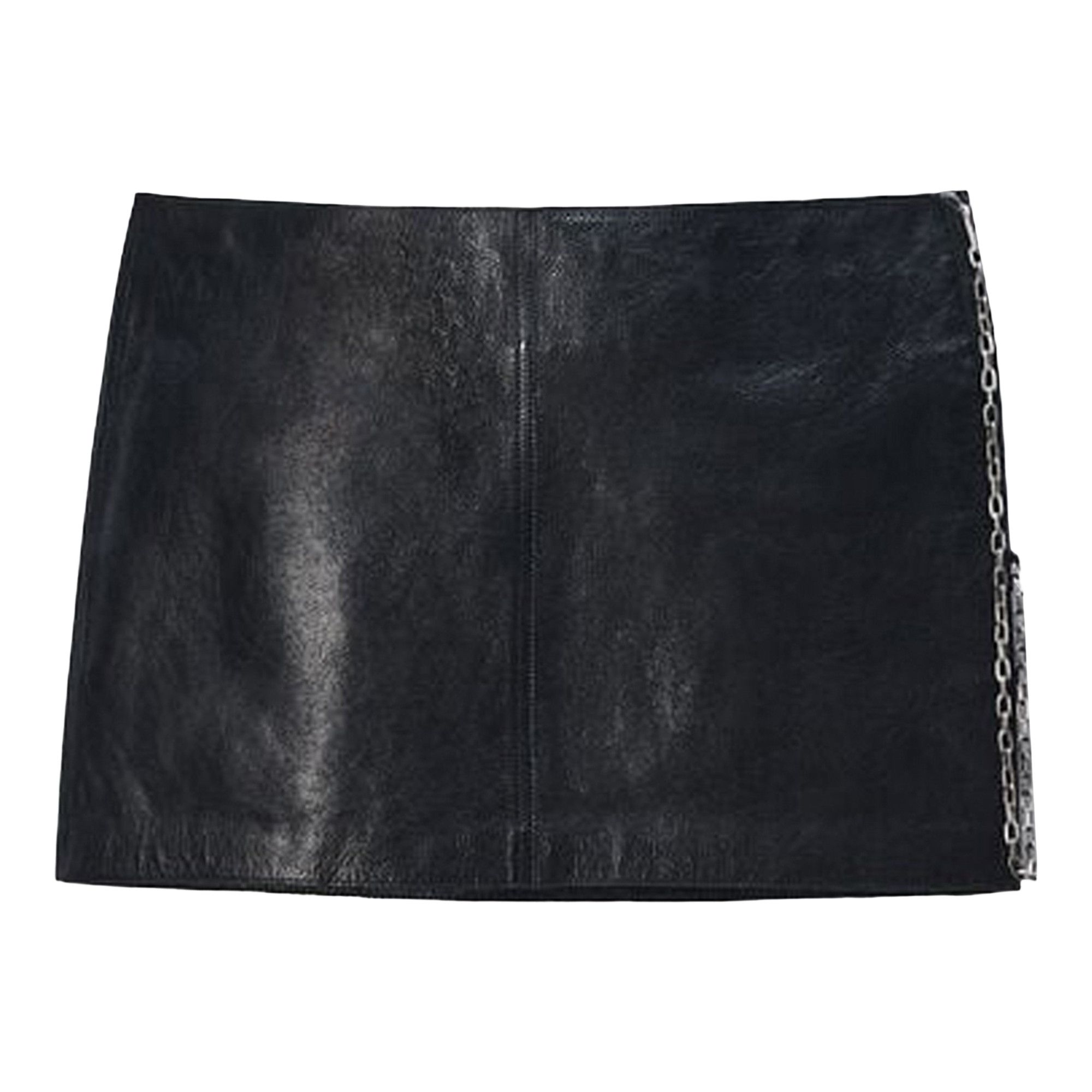 Buy Alexander Wang Low-Rise Leather Mini Skirt 'Black