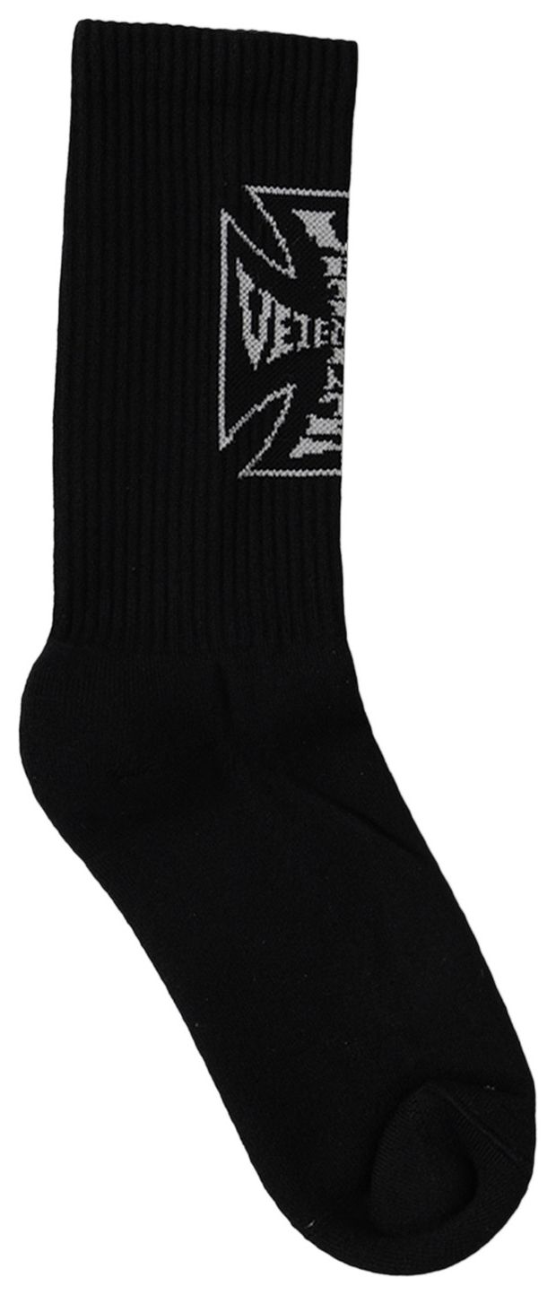 Vetements Biker Cross Logo Socks BlackGrey