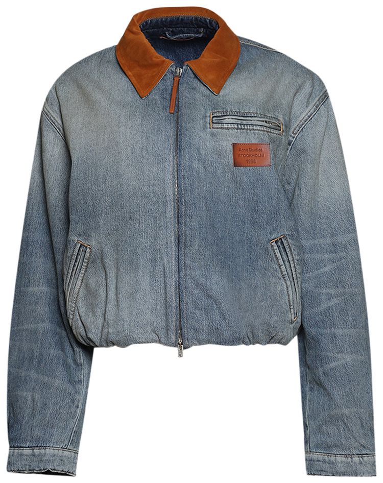 Acne Studios Denim Bomber Mid Blue