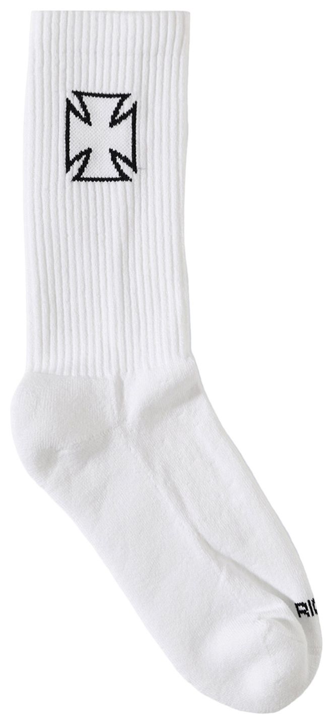 Vetements Biker Cross Socks White